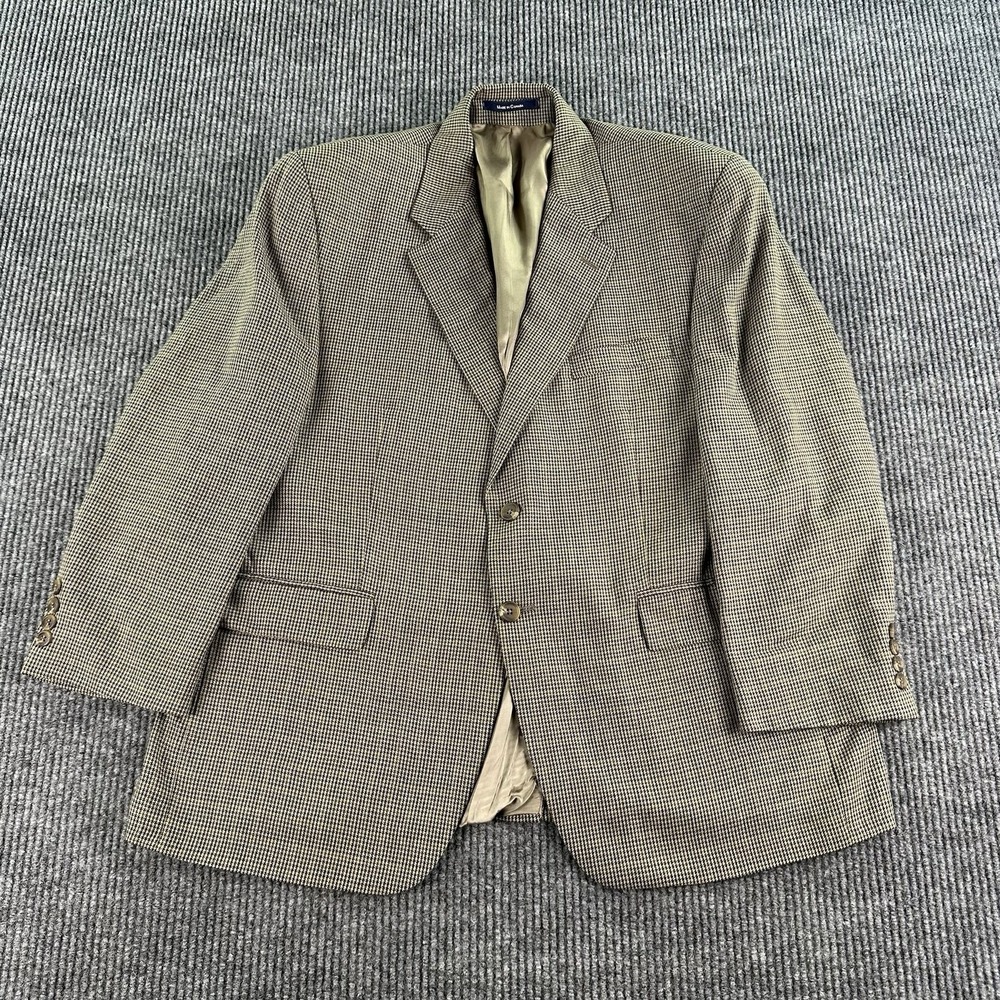 Vintage Chaps Ralph Lauren Sport Coat 44 S Gold Silk Wool Premium Canada Union